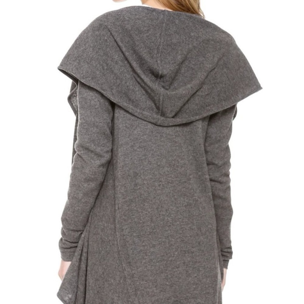 Vince Gray Hooded Cardigan